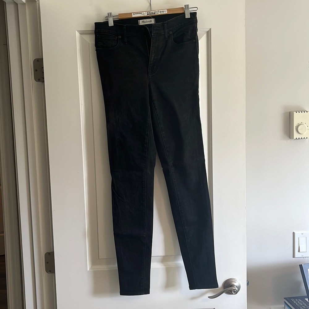 Madewell 9” High Riser Skinny Skinny Jeans in Black-28T